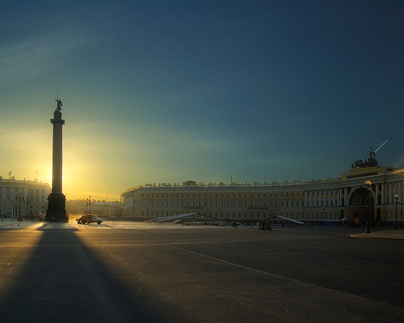 Alexander Column at Sunset