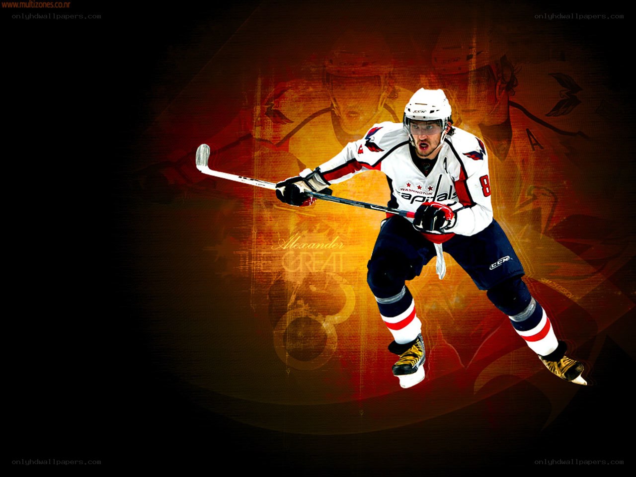 Alexander Ovechkin in action