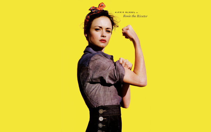 Alexis Bledel as Rosie the Riveter