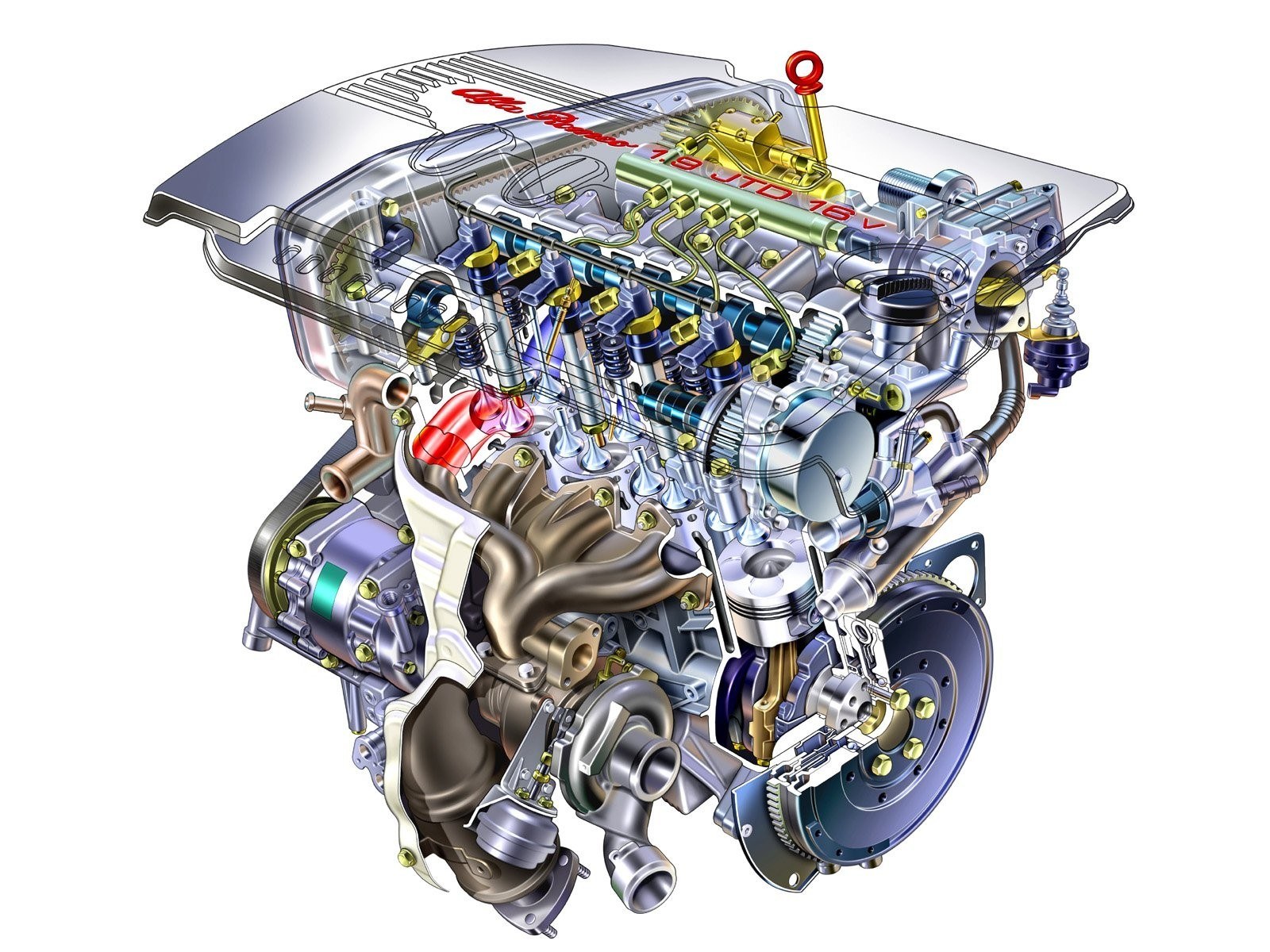 Alfa Romeo 16V engine diagram