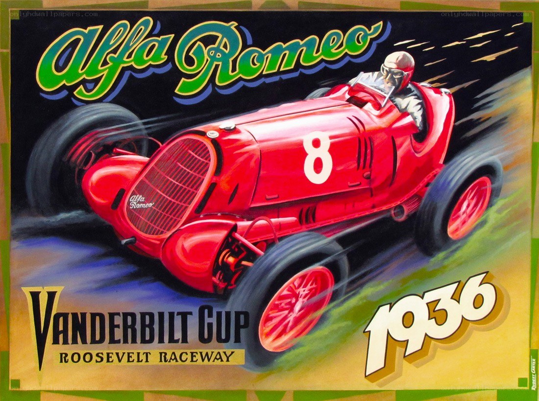 Alfa Romeo 1936 poster