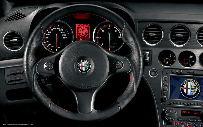 Alfa Romeo car interior dashboard