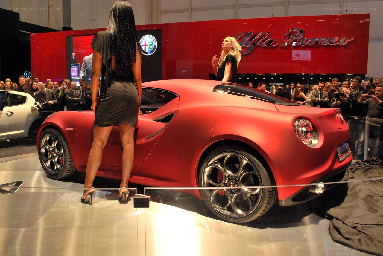 Alfa Romeo car show display