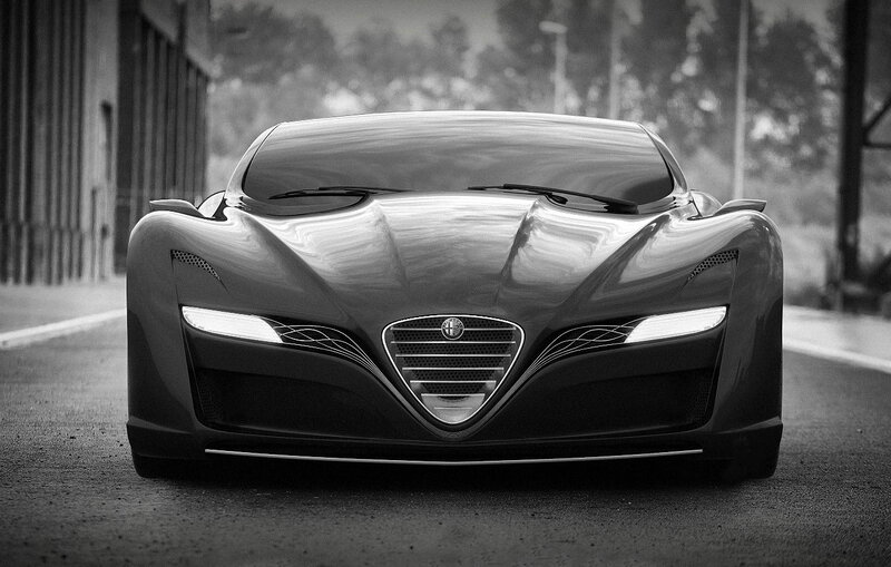 Alfa Romeo Concept Car — Black