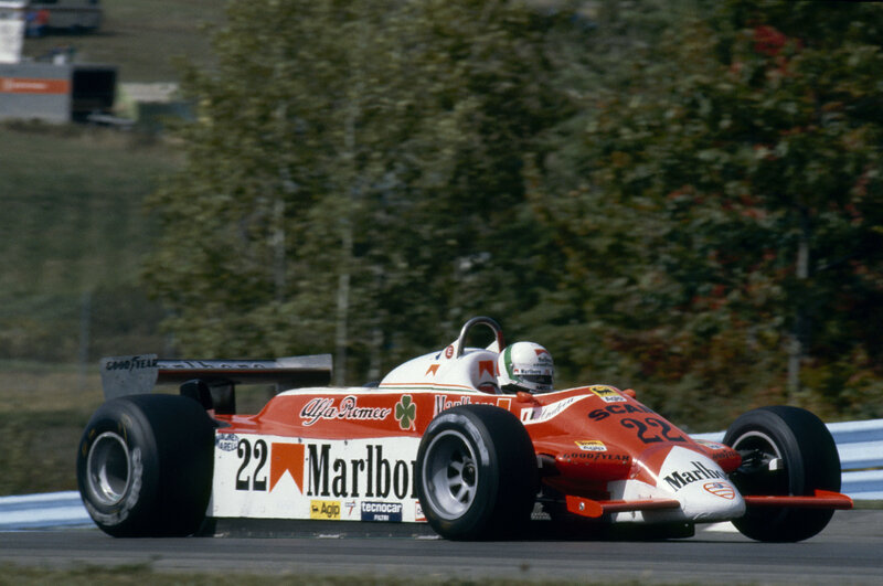 Alfa Romeo Formula 1 car on track