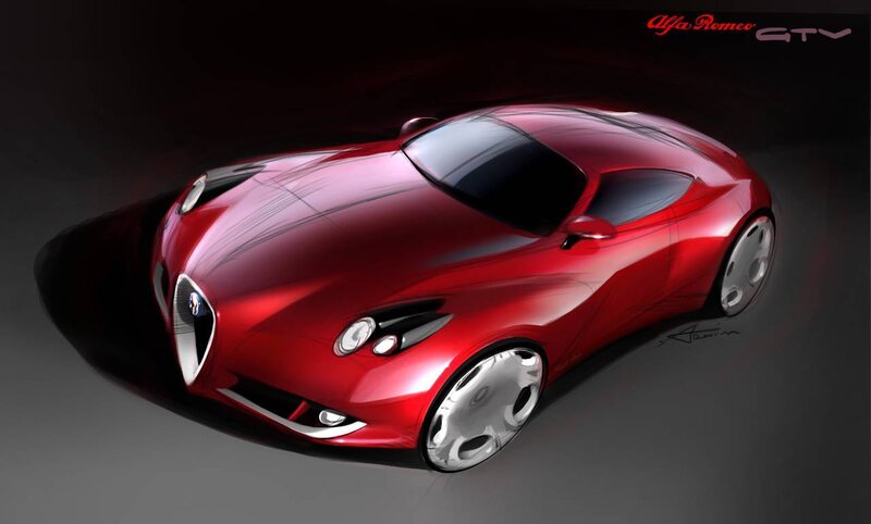Alfa Romeo GTV concept sketch