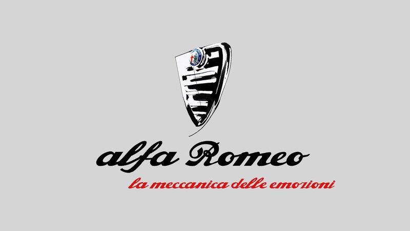 Alfa Romeo Logo — Gray