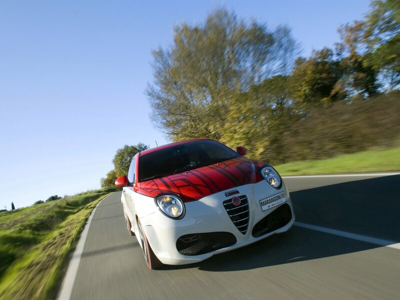 Alfa Romeo Mito driving on country road