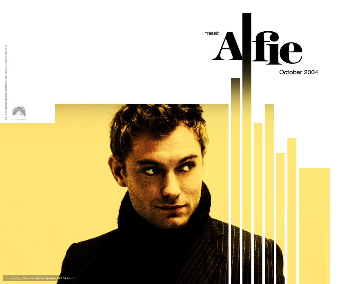 Alfie movie promotional poster