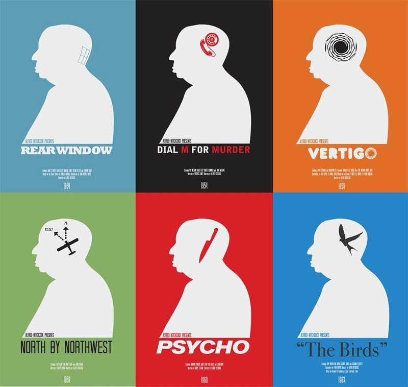 Alfred Hitchcock film posters