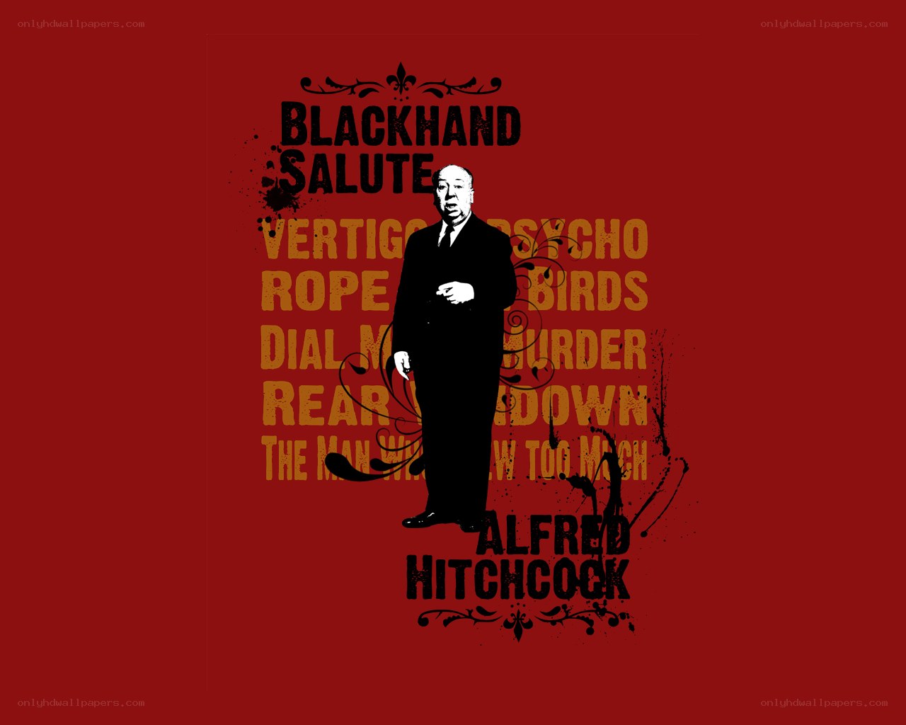 Alfred Hitchcock tribute art