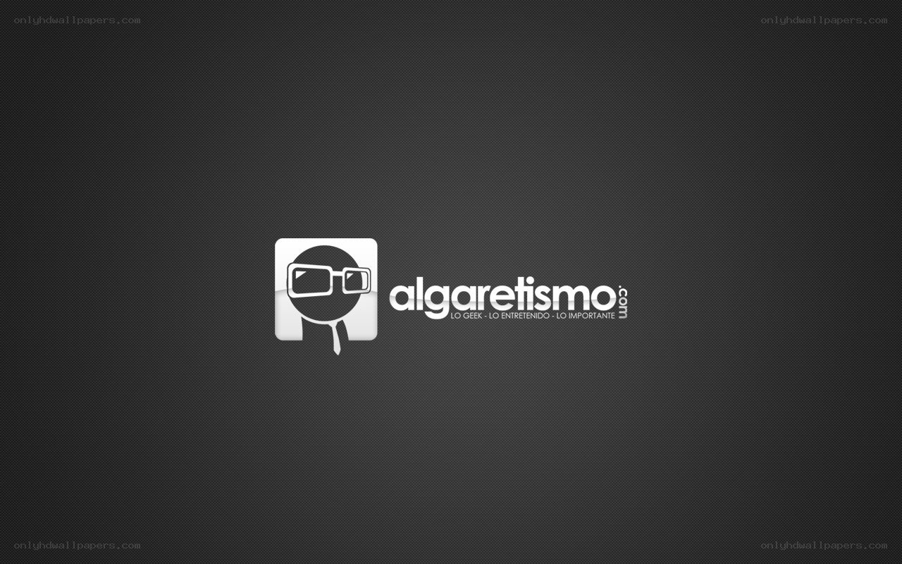 algaretismo logo on dark background