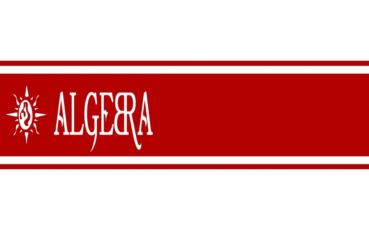 Algebra logo banner