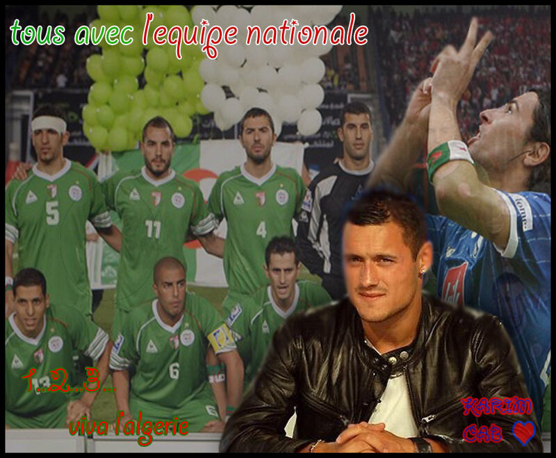 Algerian football team collage