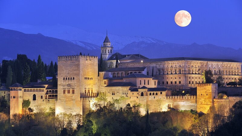 Alhambra Palace at Night