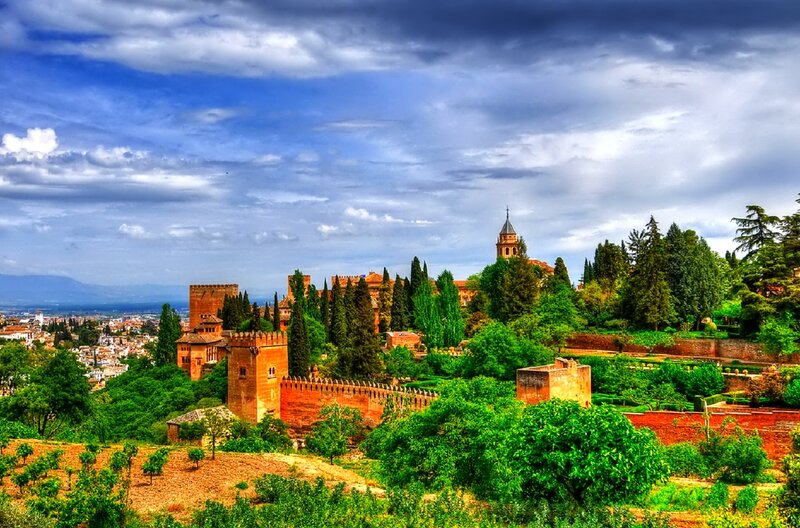 Alhambra Palace Complex — Blue