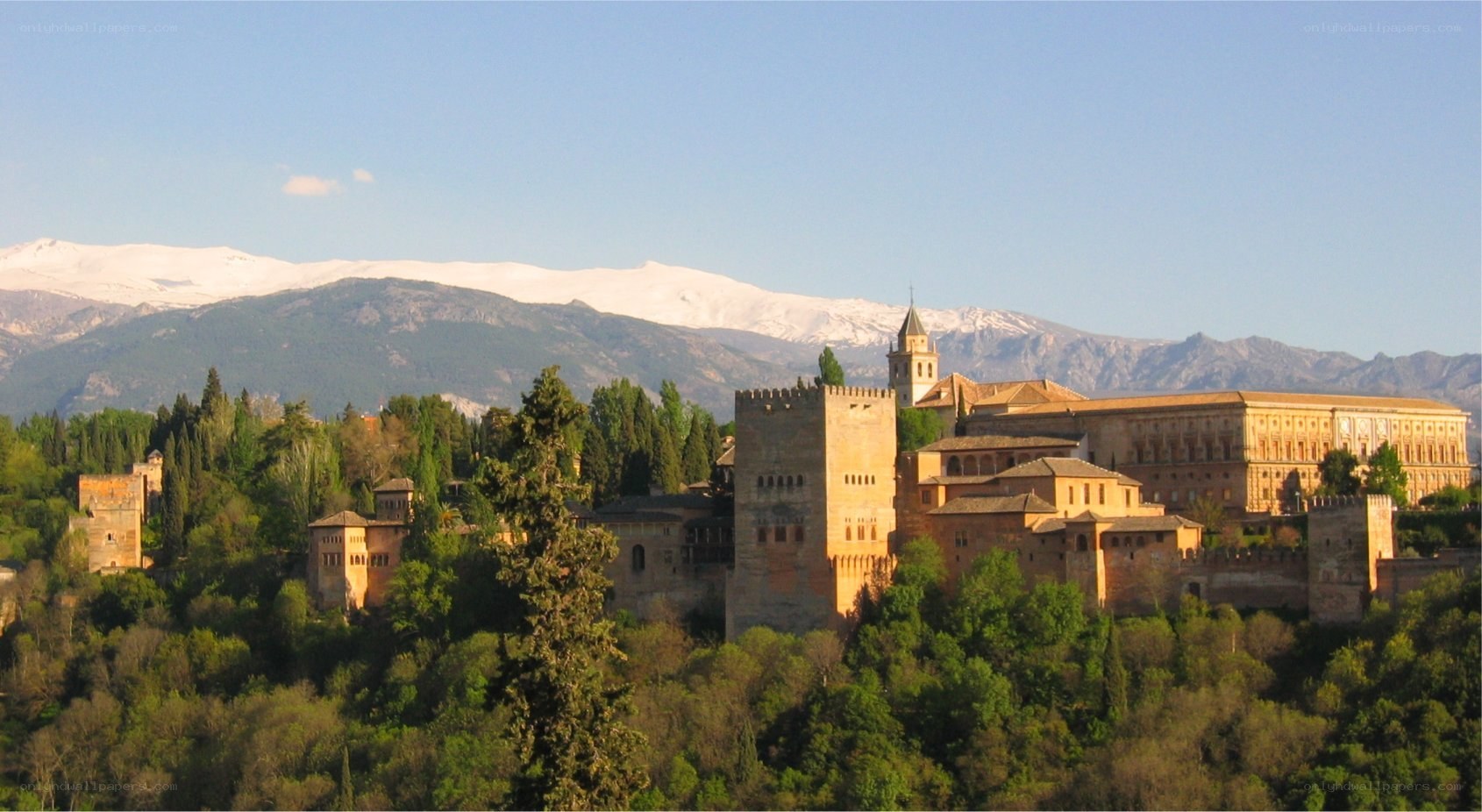 Alhambra with Sierra Nevada