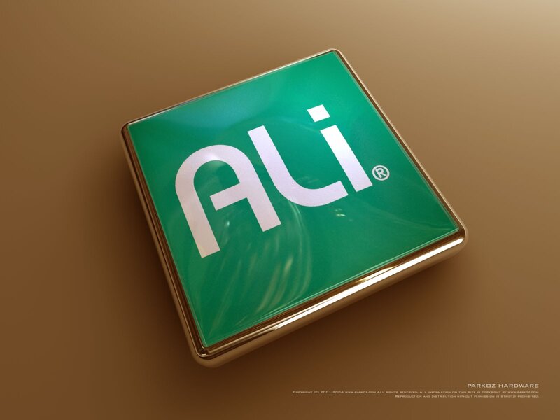 Ali logo on green cube