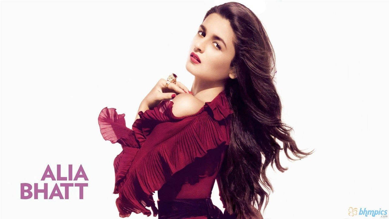 Alia Bhatt in red dress