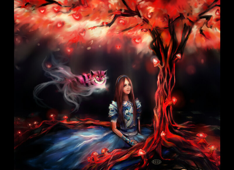 Alice and Cheshire Cat