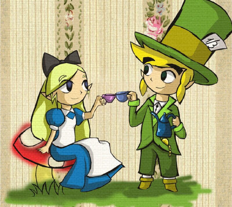 Alice and Mad Hatter — Green