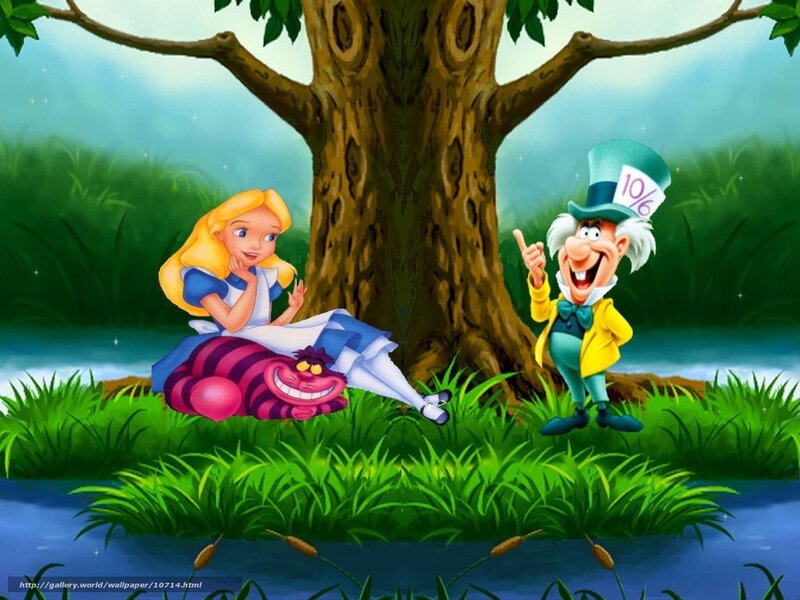 Alice and Mad Hatter scene