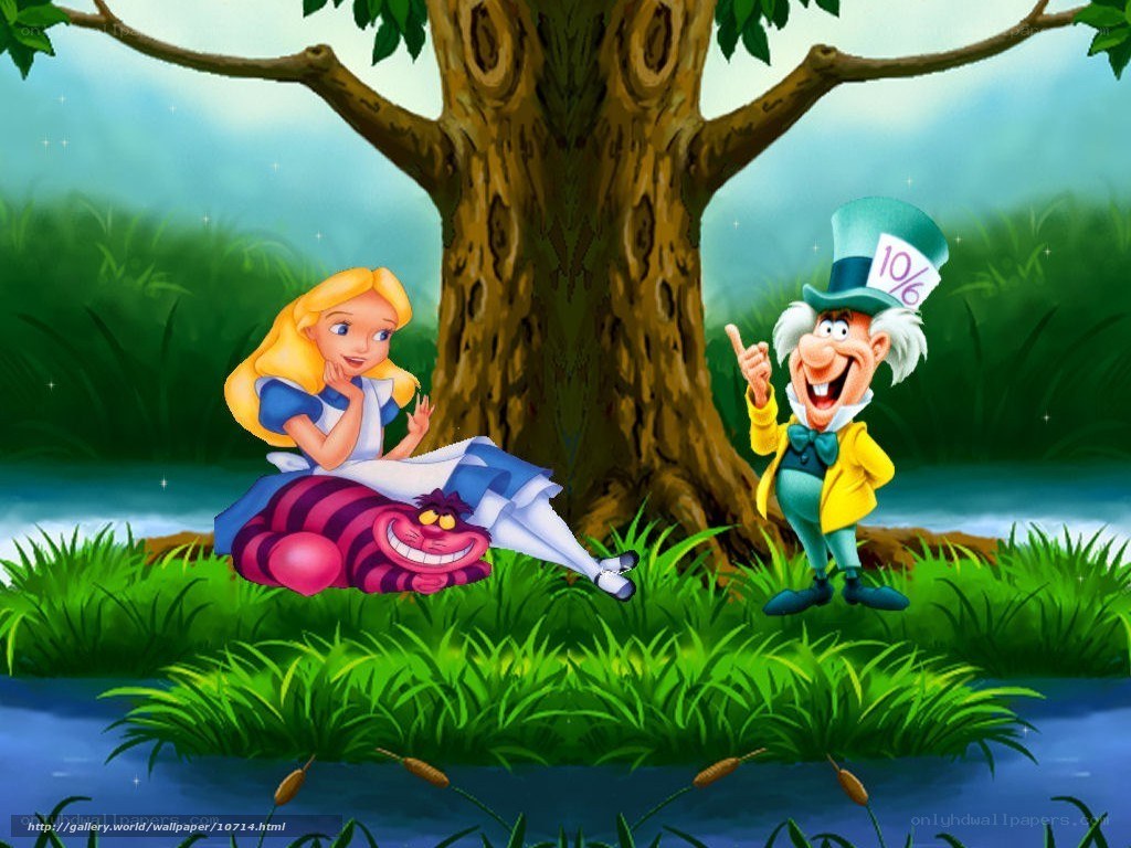 Alice and Mad Hatter scene