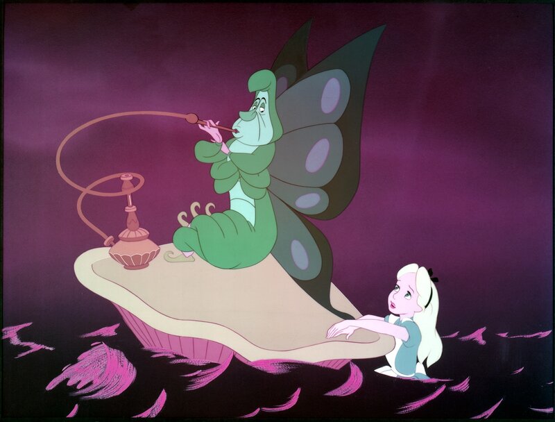 Alice and the Caterpillar — Purple