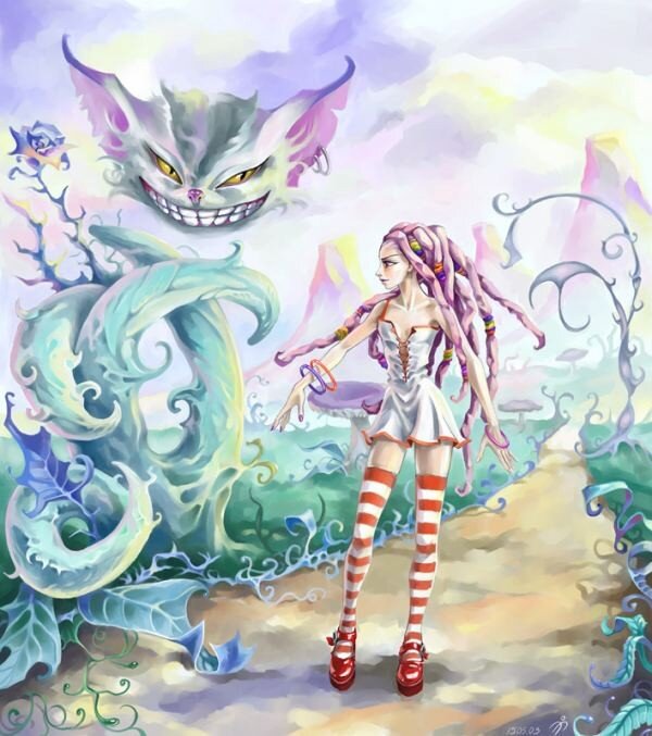 Alice and the Cheshire Cat