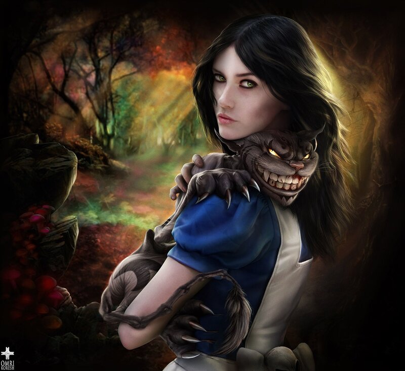 Alice and the Cheshire Cat