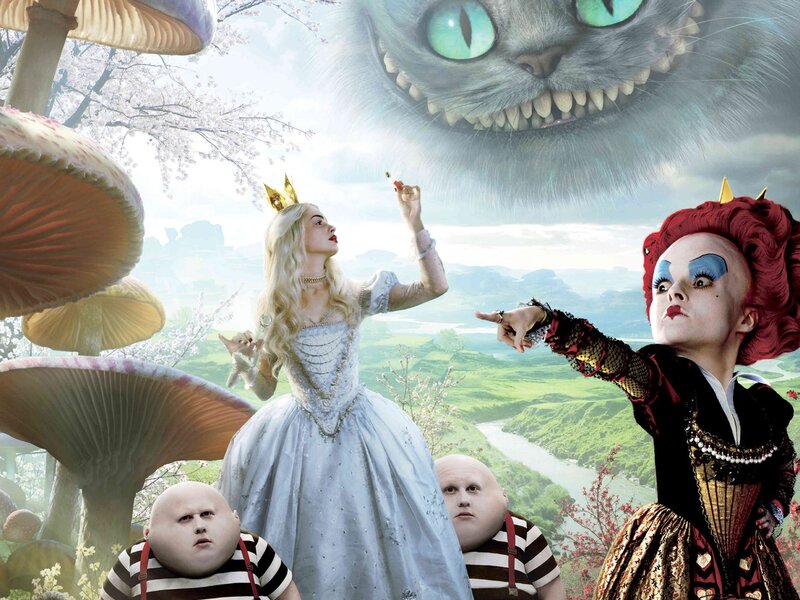 Alice and the Cheshire Cat — Blue