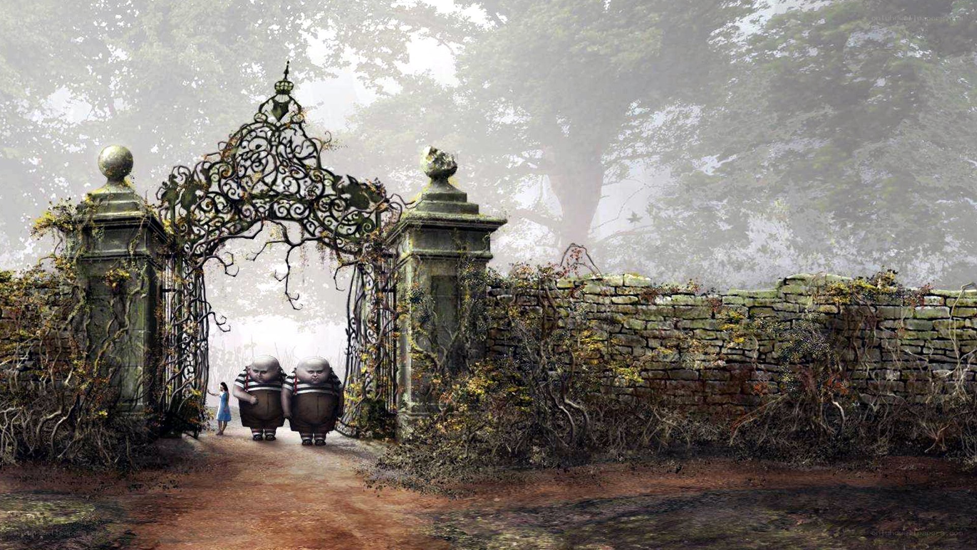 Alice and the garden gate