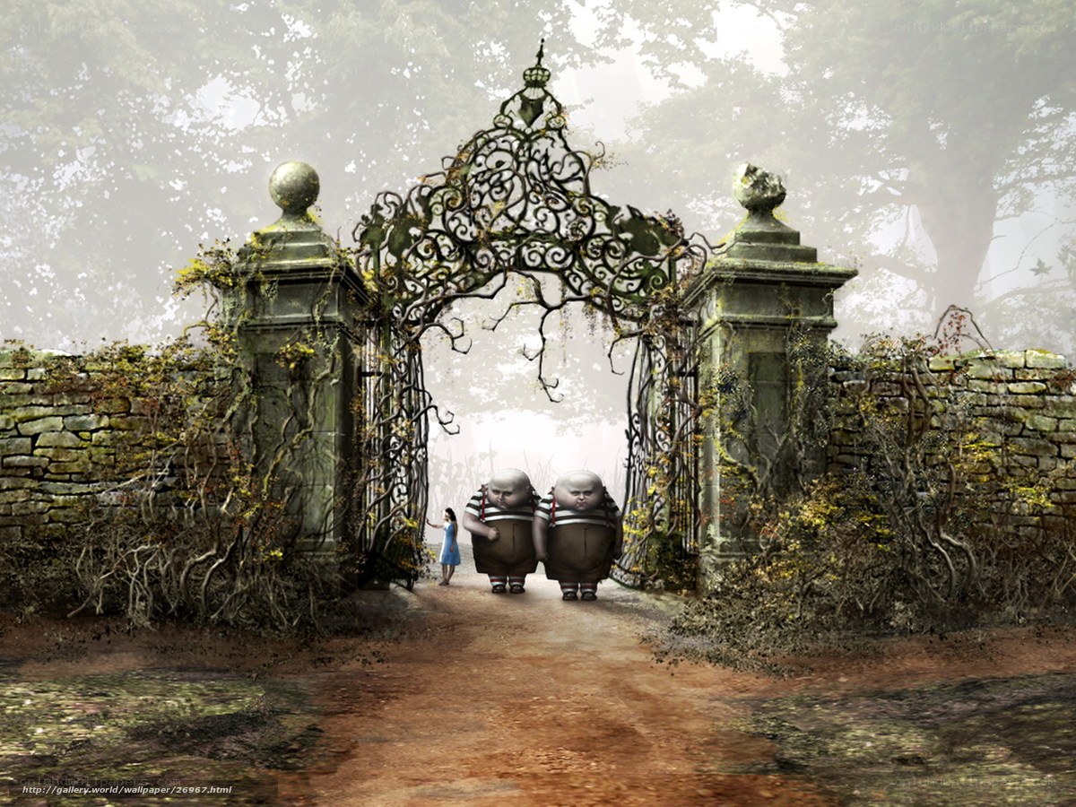 Alice and the garden gate