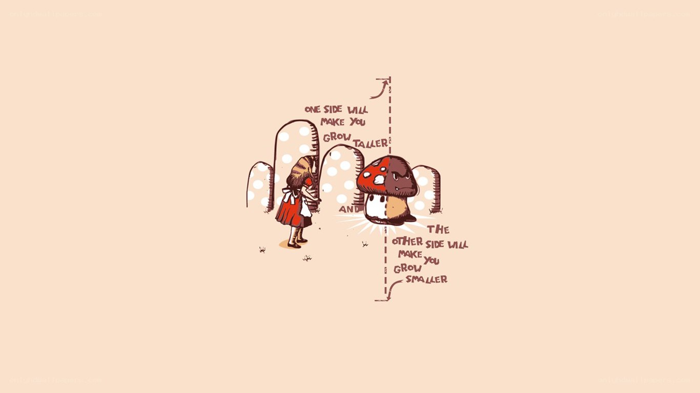Alice and the magic mushroom