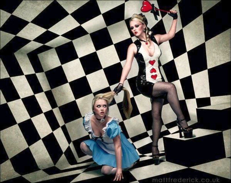 Alice and the Queen of Hearts