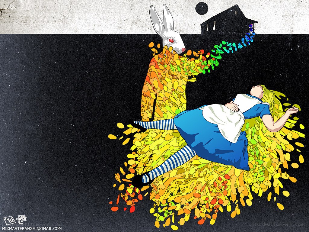 Alice and the White Rabbit