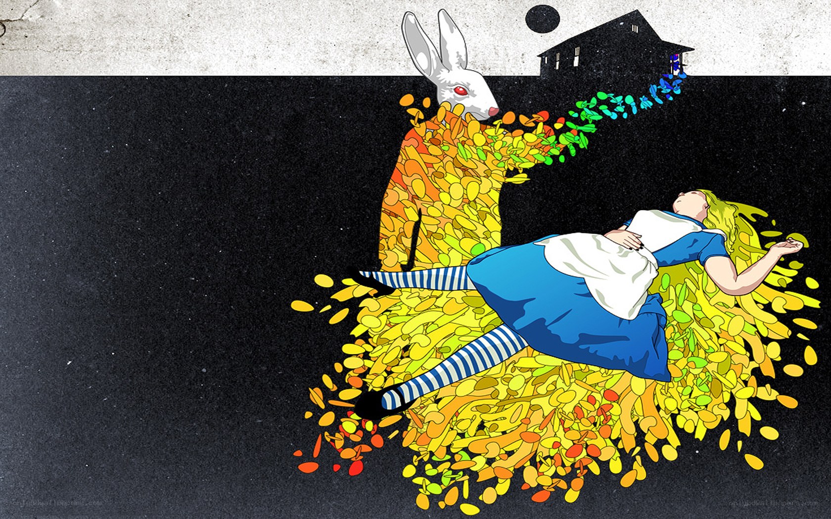 Alice and the White Rabbit