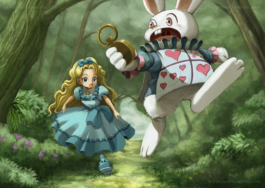 Alice and the White Rabbit