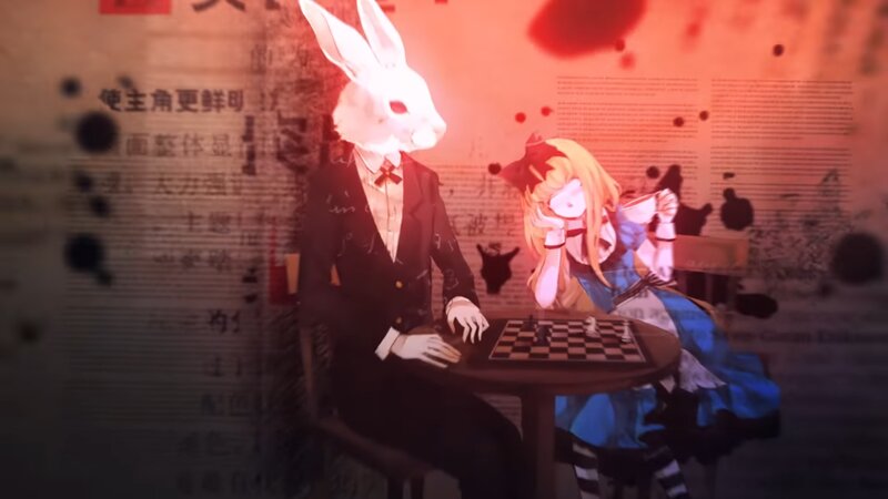 Alice and White Rabbit — Red
