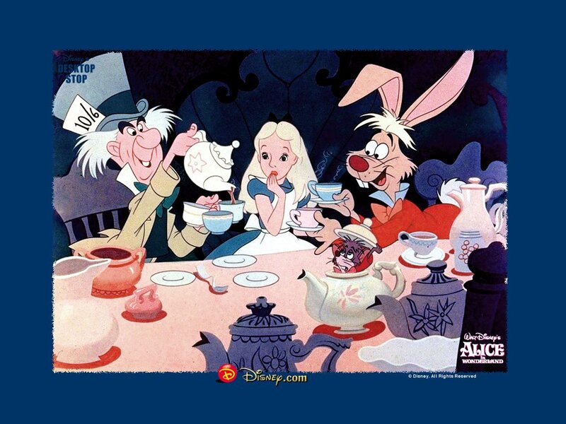 Alice at a Tea Party — Blue