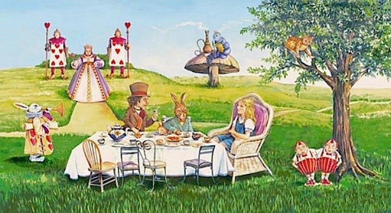 Alice at a Tea Party — Green