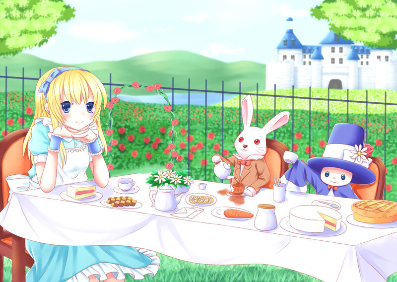Alice at Tea Party — Blue