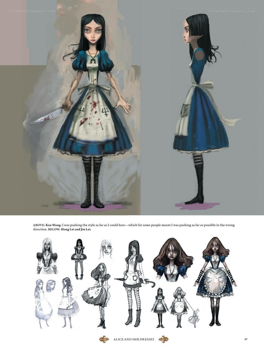 Alice character designs