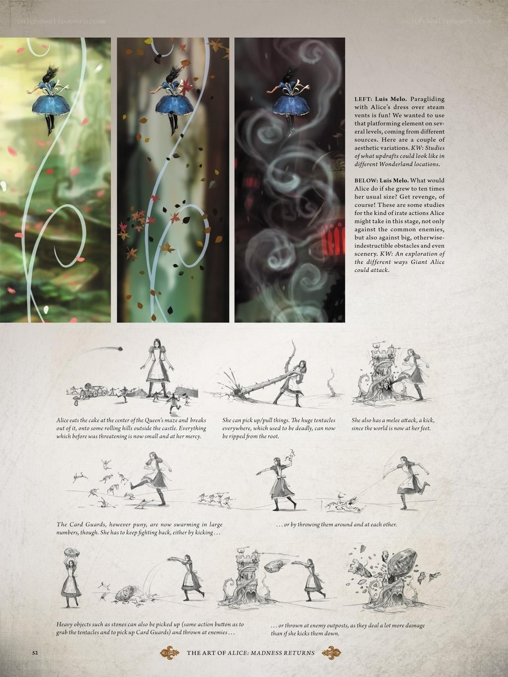 Alice concept art pages