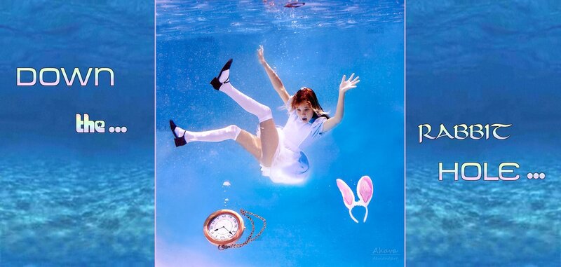 Alice falling down the rabbit hole