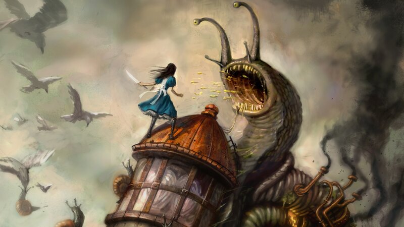 Alice fights a giant snail
