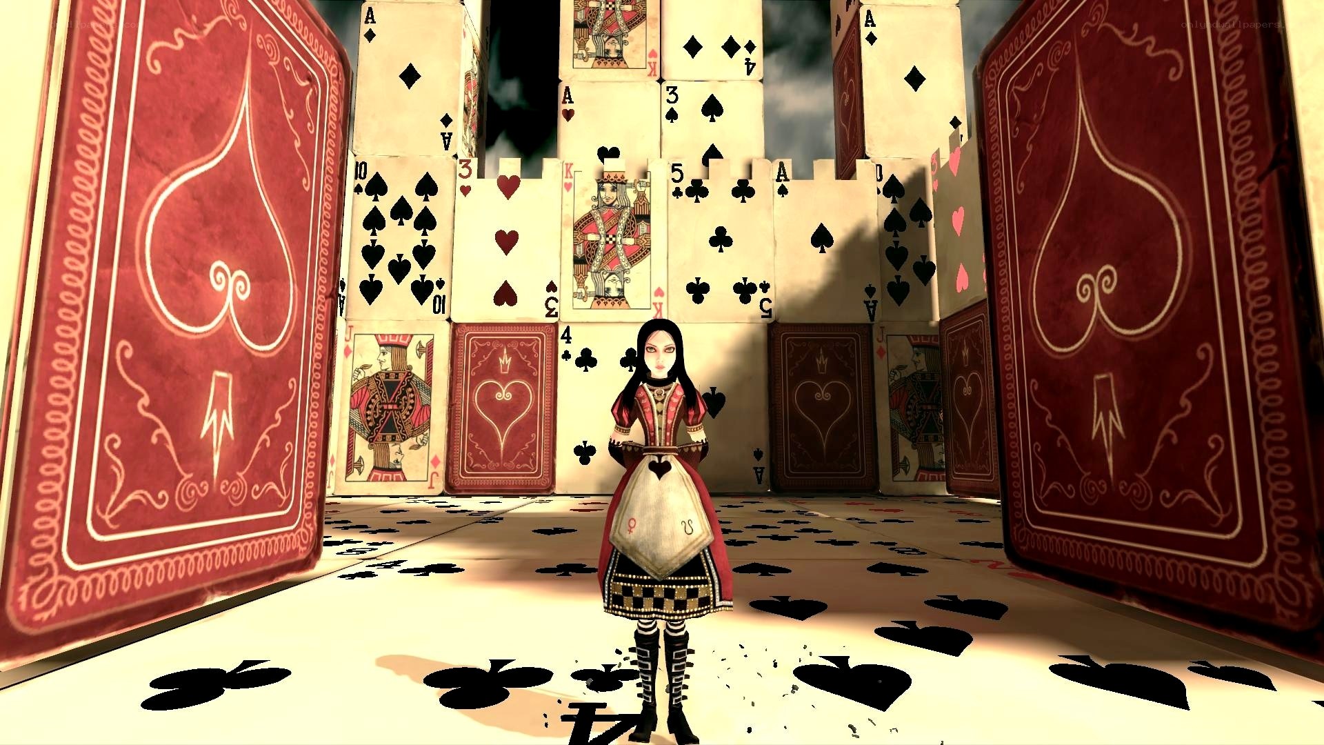 Alice in a card castle