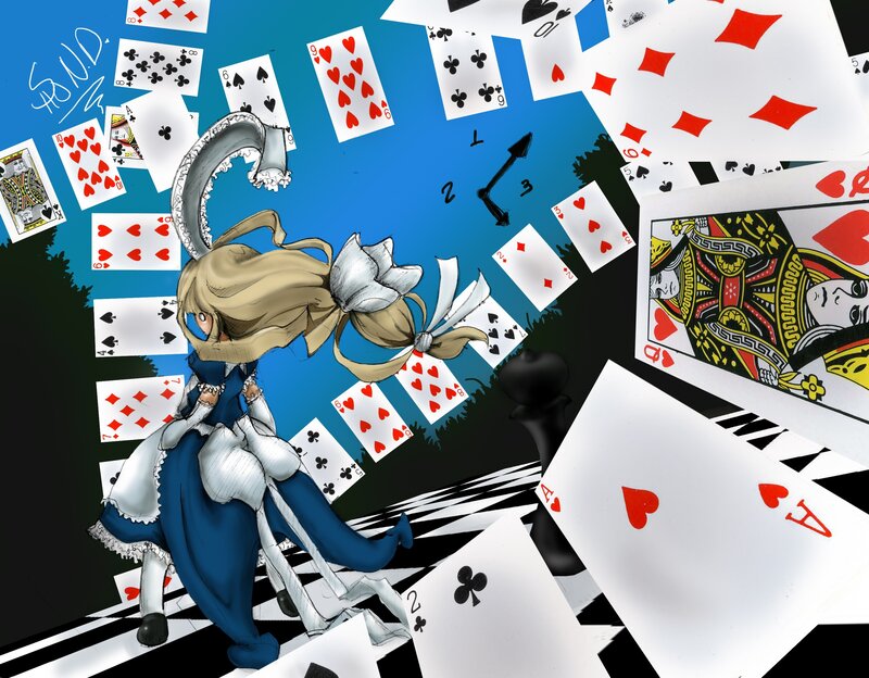 Alice in a card-filled world