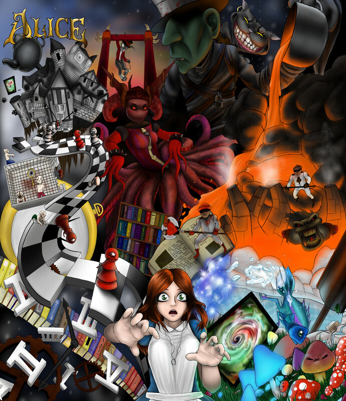 Alice in a chaotic wonderland