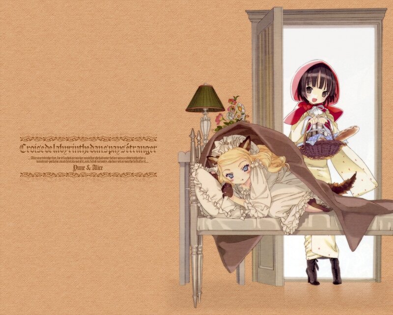 Alice in a cozy room